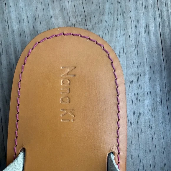 Women's Sandals with Pink and Purple Accents - Picture 4 of 4